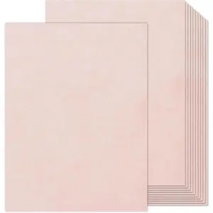 90PCS 8.5 x 11 in Vintage Parchment Writing Paper, Decorative Printer Paper for Invitation, Resume, Award, Diploma, Art Craft (Pink)