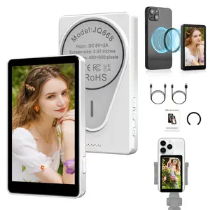 Magnetic Phone Vlog Selfie Monitor Screen, Using Phone Rear Camera for Selfie Vlog Live Stream TikTok, Compatible with iPhone and Android,Support 4K 60fps Recording,Vlogger Content Creator Video Recording Gear