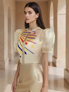 Modern filipiniana Sinag Bolero |   Philippines Bolero