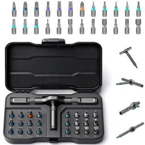 24-in-1 Magnetic Screwdriver Set: Multifunctional Ratchet Screwdriver Tool Kit — The Ideal Tool for Bicycle, Computer, and Furniture Repair, as well as DIY Projects