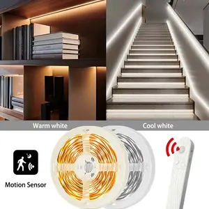 1pc LED Motion Sensor Light Strip, Warm 2835 Leds, Automatic On/off, Warm White Light, Ideal for Bedroom, Stairs, Porch, Closet, Cabinet (no Battery Included)