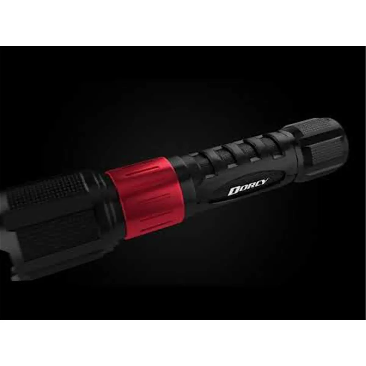 Dorcy 1000 Lumen Tactical Rechargeable Flashlight - Aluminum Body, USB Charging, Lithium Battery, Momentary-On Function, Included Cable, Pocket Clip