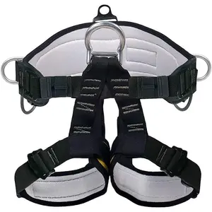 Thicken Climbing Harness, Protect  Safety Harness Gear, Wider Half  Harness for Roofing Fire Rescuing Rock Climbing Rappelling Tree Climb