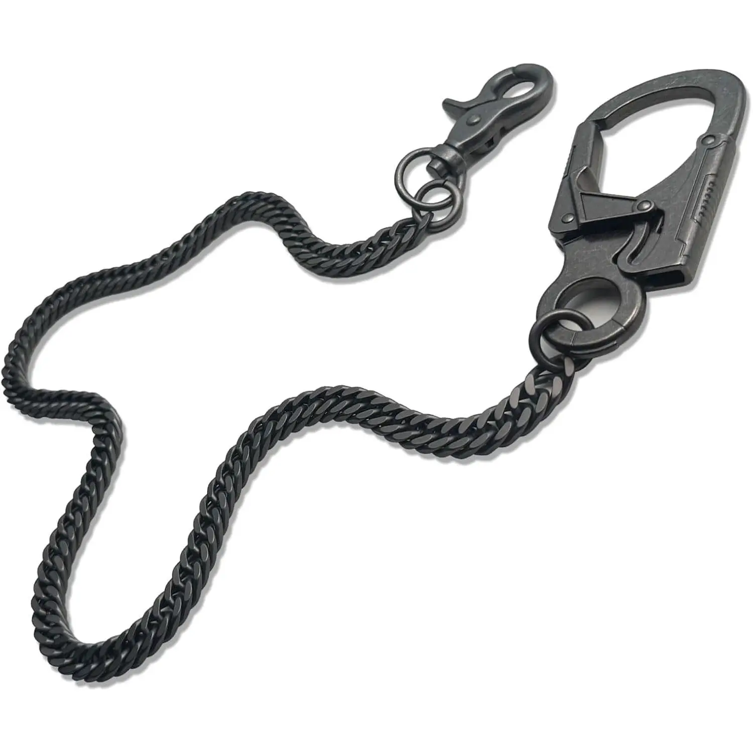 Wallet Chain,25" Pocket Chain Men,Long Key Chain With Double Locking Mechanism,Heavy Duty Biker Chain,Belt Chain