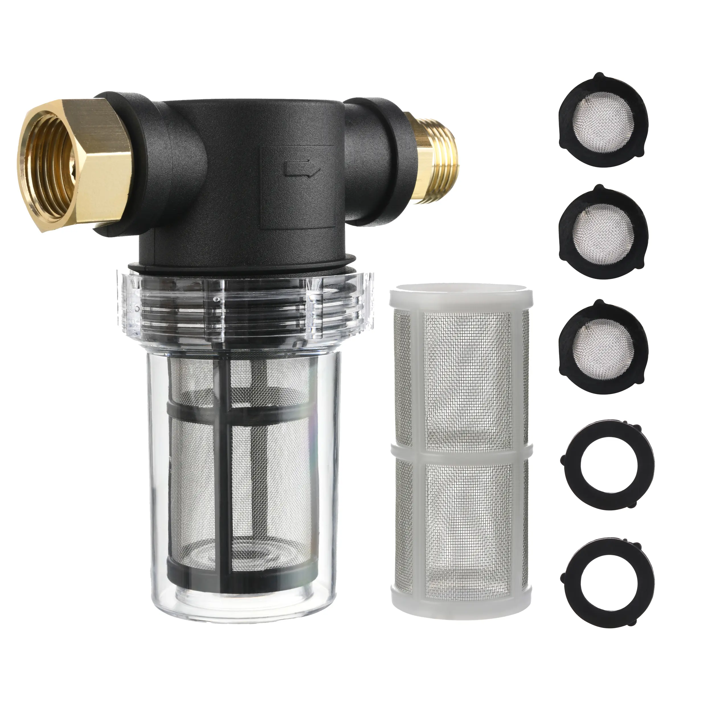 MMINGLE Garden Hose Filter for Pressure Washer Inlet Water Inline ...