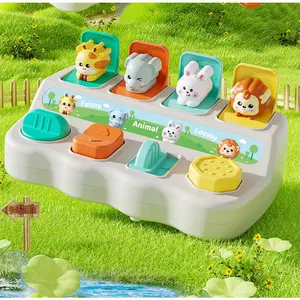 Learning Materials Children's Peek-a-boo Switch Toys Early Education Educational Cognitive Exercise Baby Finger Flexible Trap Box Toys
