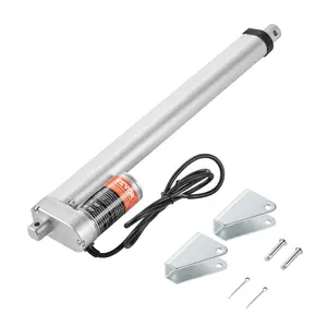 Summervibes VEVOR 12V Linear Actuator, 12-Inch High-Speed (0.55"/s) Model with 220lbs/1000N Load Capacity, IP54 Protection, Mounting Bracket for Home Automation, Furniture Adjustment, Mechanical Equipment