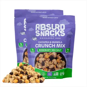 Rosemary Sea Salt Crunch Mix, Protein and Fiber Packed, Gluten, Nut, and Dairy Free (Family Size)