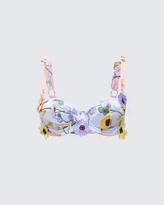 Addie Flower Bra Top