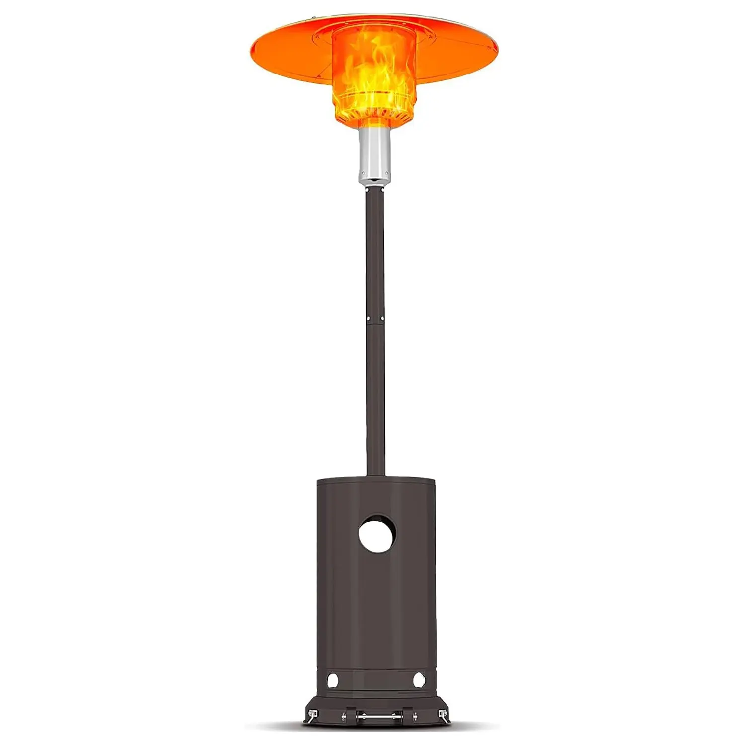 【GARVEE】48,000 Btu Portable Patio Heater with Cover and Wheels, Propane Outdoor Heater for Patio, Backyard, Balcony, Available in Bronze and Gray