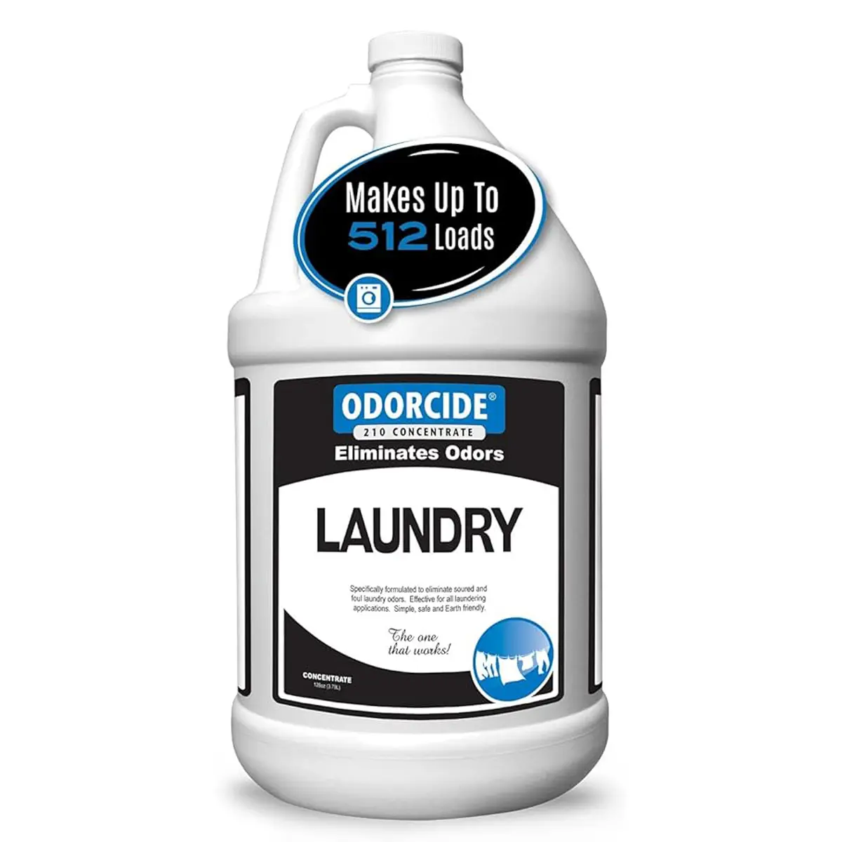 Odorcide – 1 Gallon Concentrated Laundry Odor Eliminator for Strong Odor, All Laundry Uses – Safe, Non-Enzymatic Odor Neutralizer (1 Gallon)