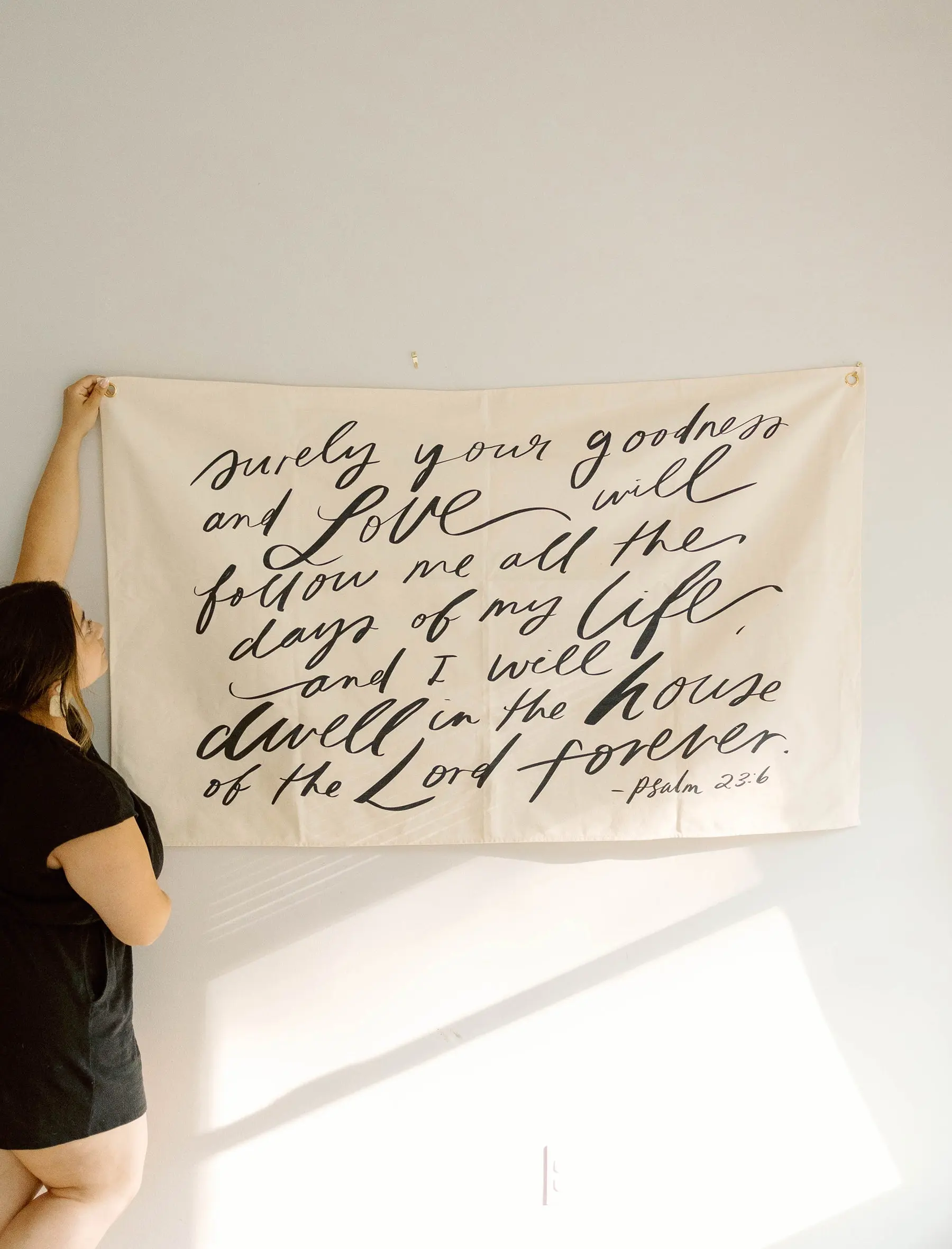 Large Canvas Banner: Surely your Goodness