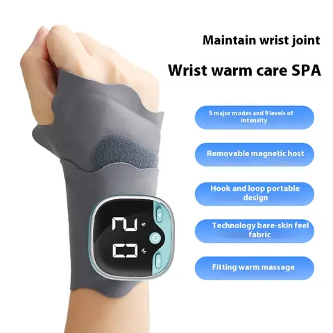 Unisex USB Rechargeable Heated Hand Massager Gloves - Velcro Strap, 9-Level Heat Control, 5 Modes, Carpal Tunnel Aid, Improves Circulation, Soothes Pain, Winter Outdoor Sports Gift