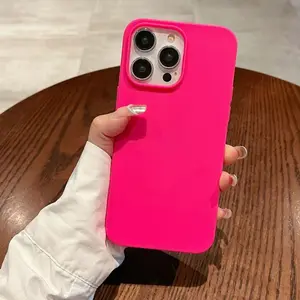 Classic Curved Edge Matte Soft Protective Phone Case for iPhone 17 Air 16 Pro 15 14 Plus 13 12 11 Pro Max Fashion All-Round Cellphone Cover