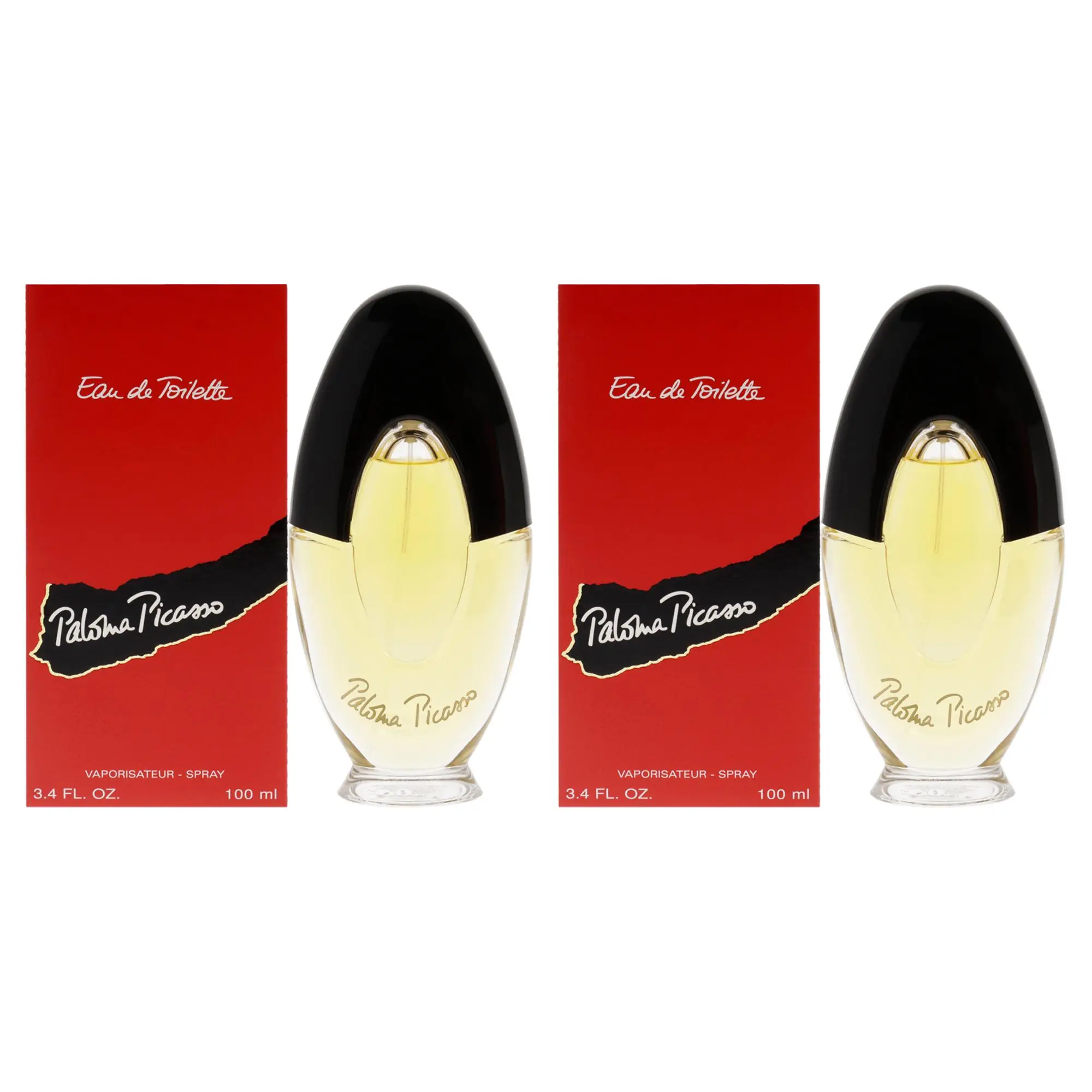 Paloma Picasso Eau de Toilette for Women, Classic Long-Lasting Scent, 3.4 fl oz EDT Spray, Pack of 2 Bottles, Two Bottles