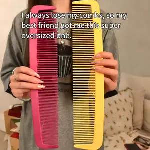 Creative Giant Comb! 38cm Large Fun Giant Comb, Perfect Gift, Festival Party Performance Prop, Halloween Salon Hair Styling Tool