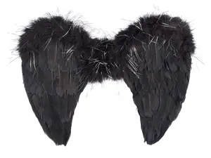 Nyx wings (black) - Costume Accessory for Kids - Carnival & Festive Use