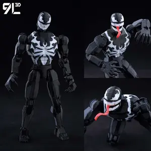 9L3D Printed Venom Spider-Man Lucky13 Dummy13 Action Figures Multi-Jointed Shapeshift Mannequin Anime Collectible Toys Gifts​