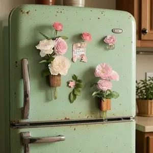 Creatively designed refrigerator magnets with artistic patterns and colors to brighten up your kitchen and inspire your decor ideas