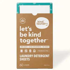 Kind Laundry Detergent Sheets, All Natural Plant-Based Formula, Long Lasting Freshness, Luxury Fragrance