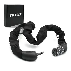 Resettable Password Lock with 6.7mm Steel Chain, Durable Security Solution, Ideal for Home & Office Use, Easy Reset Feature