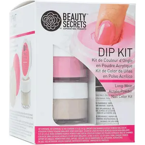 Beauty Secrets Dip Kit Powder Nail Color System California Only, Easy Application, LongLasting, OdorFree, No Light Required