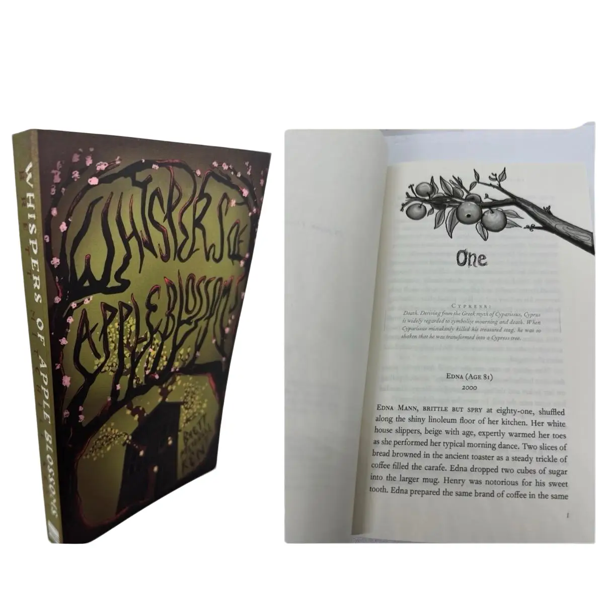 Paperback Signed Whispers of Apple Blossoms by Brett Mitchell Kent