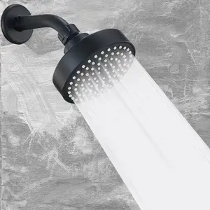 Deluxe High-Pressure Showerhead, Robust Bathroom Shower Head, Shower Water Equipment, Strong Spray, Compact Nozzles, Compatible with High and Low Water Flow