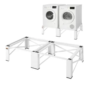 VEVOR Laundry Pedestal, 12 in Height, Washer and Dryer Pedestals with 700 lbs Weight Load Capacity, Non-Slip Feet, 28.3 x 28.3 in Washing Machine Stand Universal Fit, White, 2 Pack