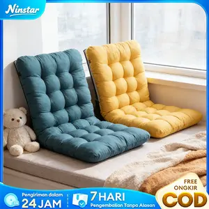 【Ergonomic Pure Cotton Seat Cushion】Thick Polyester Fiber Lounge Chair Cushion - Comfortable, Soft, Washable, Thick Pad with Ties, Full Back Support Fabric Seat Cover for Patio Furniture, Outdoor Seating, Office Chairs, and Indoor/Outdoor Use