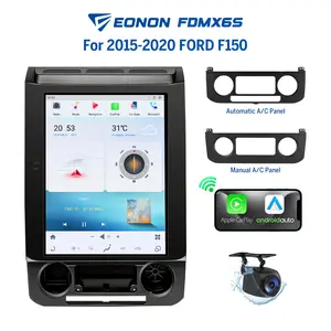 EONON Car Stereo for 2015-2020 Ford F-150, Wired/Wireless CarPlay Android Auto, 12.1" Android 13 IPS Touch Screen Head Unit, DTS Surround Sound, Bluetooth, GPS, Sub, SWC, 4GB+64GB, Summervibes - FDMX6S