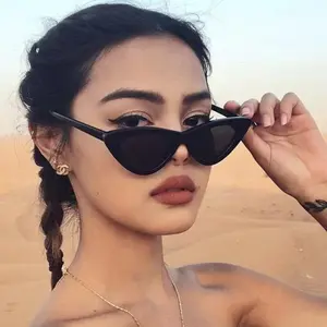 European and American fashion sunglasses, AliExpress, Amazon unisex cat eye triangle sunglasses
