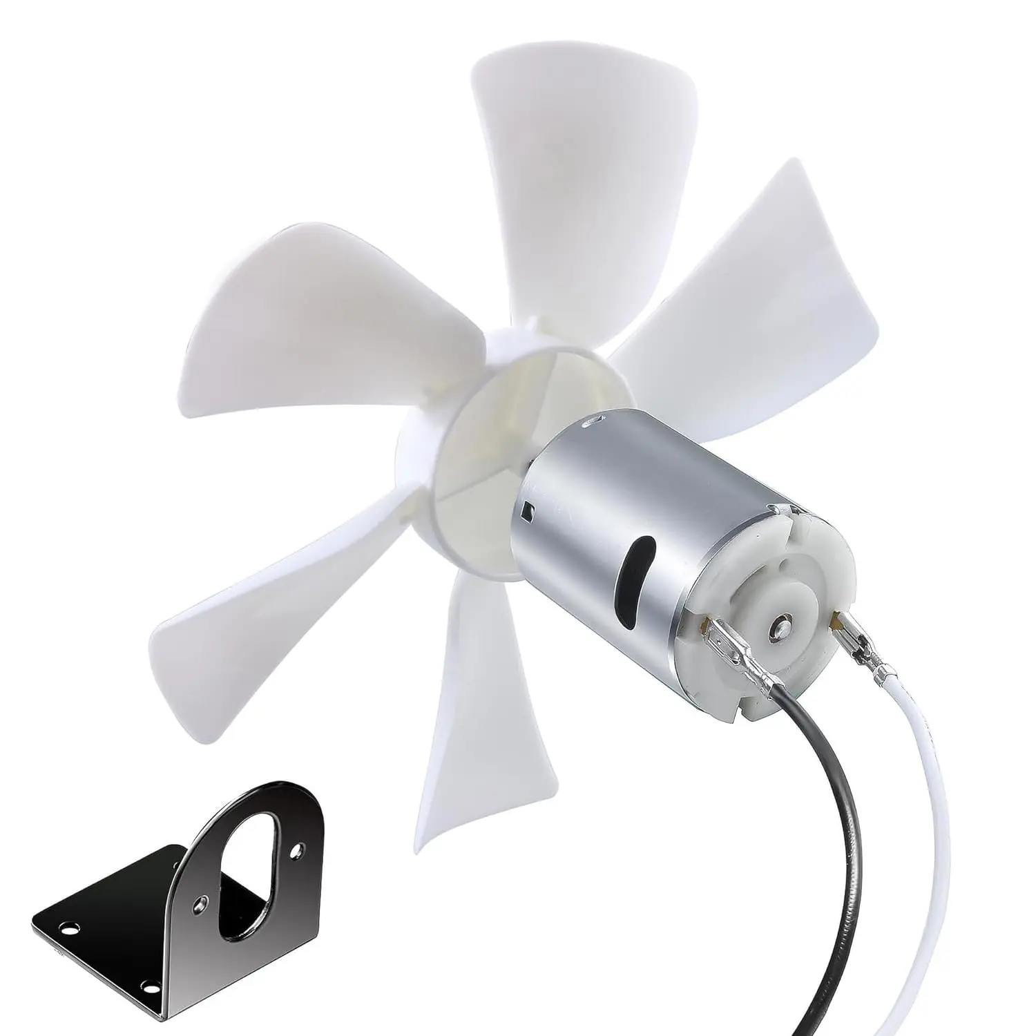 RV Vent Fan Replacement 6 inches RV Exhaust Bathroom Ventilation Roof Ceiling Fan 12V D-Shaft  White  Compatible with Heng's Elixir Jensen, 130 CFM
