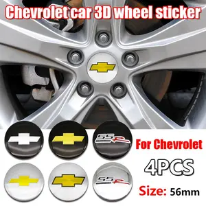 Chevrolet Wheel HUB Center Cap Set, Car Emblem Decoration Accessories, Replacement Rim Cover for Cruze/malibu/suburban/cruze Models, Sticker For Cars