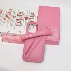 Lipstick and Lip Gloss Phone Case for iPhone17 16 15 14 13 Pro Max Plus Lip Gloss Phone Case Including Lipstick