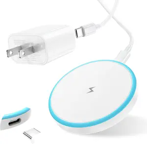 Charger for  16 15 14 13 12 Series/AirPods 3/2/Pro 2/Pro - with 20W Power Adapter, 15W  Mag-Safe  Pad and 6 FT USB-C to C