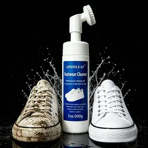 70 oz No-Rinse Shoe Cleaner – Integrated Brush, Fast Foam Action for Sneakers, Leather & Sports Shoes, Easy Home Shoe Care, Trendy 2026 Footwear Solution
