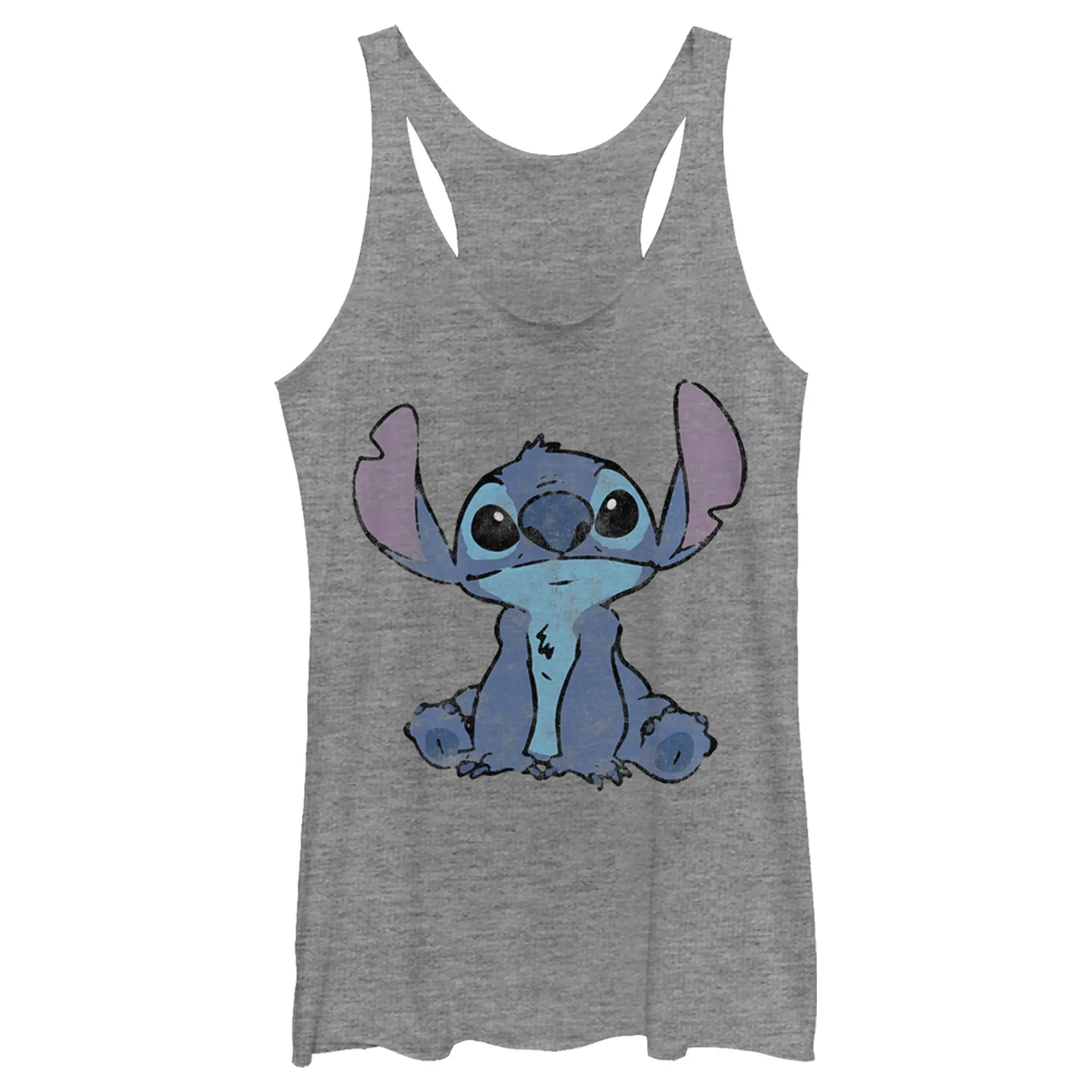 Women's Lilo & Stitch Watercolor Stitch Racerback Tank Top