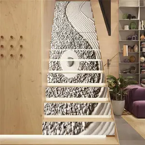 Stair sticker, tile sticker, Peel and paste stair sticker vinyl strip sticker sticker sticker waterproof removable wall sticker 100cm * 18cm * 13pcs/1 set