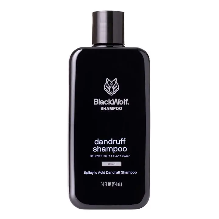 Black Wolf Dandruff Shampoo - Salicylic Acid & Green Tea Extract - Fight Dandruff & Itchy Scalp - Anti-Dandruff - Science-Backed Ingredients Conditioner Haircare Blend, Paraben Free