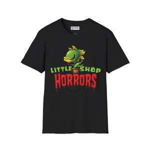 LITTLE SHOP OF HORRORS T-SHIRT #405 - 504% Polyester, Machine Washable, Stylish Crewneck for Summer & Father's Day