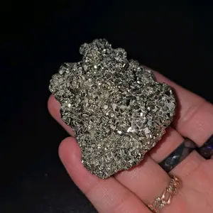 Raw Pyrite Crystal Shiny Cluster | Real Iron and Gold Rock | Small 1-6 Oz