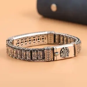Sterling Silver-plated Rotating Fashion Bracelet - The Perfect Accessory for Everyday Wear, An Ideal Gift for Friends and Family bracelet  men