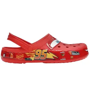 Crocs Classic Clog Lightning McQueen Footwear Walking Shoes for Women & Boys - Comfortable & Versatile Flipflop Slide Slippers with Playful Design