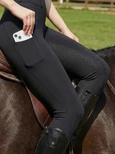 Women's Equestrian Pants, Athletic Bottoms, Full Seat Stirrup Silicone Anti-Slip Wear-Resistant, Training & Commuting, Spring & Fall, Adult Women