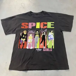 Spice Girls Girls Band signatures T-Shirt For Men Women, For Fans Unisex Casual Cotton Streetwear Trendy