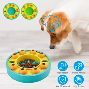 Interactive Dog Puzzle Feeder Slow Feeding Bowl – IQ Training Treat Dispensing Toy for Dogs & Cats