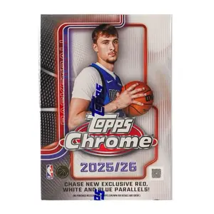 2025/26 Topps Chrome Basketball 7-Pack Blaster Box Trading Cards