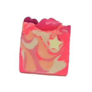 Pop Princess Organic Cold Process Swirl Soap Handmade All Natural Handcrafted Soap with Shea Butter Gentle Cleanser for Skin Care Moisturizing Cleansing