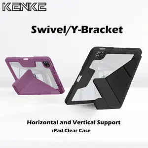 KENKE iPad Case Anti-fall Case for iPad Pro Air M4 2024 2025 11 Inch 13 Inch Air 6th m2 11Inch M3 13Inch Air 4/5th Gen 10.9Inch 7th 8th 9th 10th Gen 10.2 Inch 10.9Inch Tablet Protective Cover Outdoor Acrylic Casing Ipad Accessories